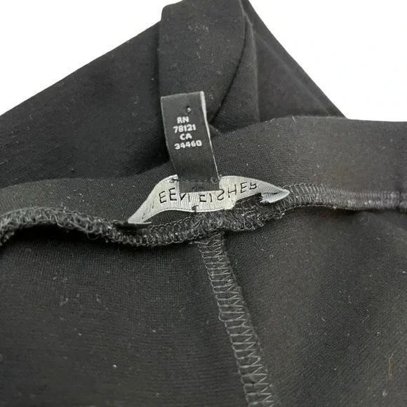 Eileen Fisher Black Ponte Knit Pull-On Elastic Waist Pant Size Small - Picture 7 of 9